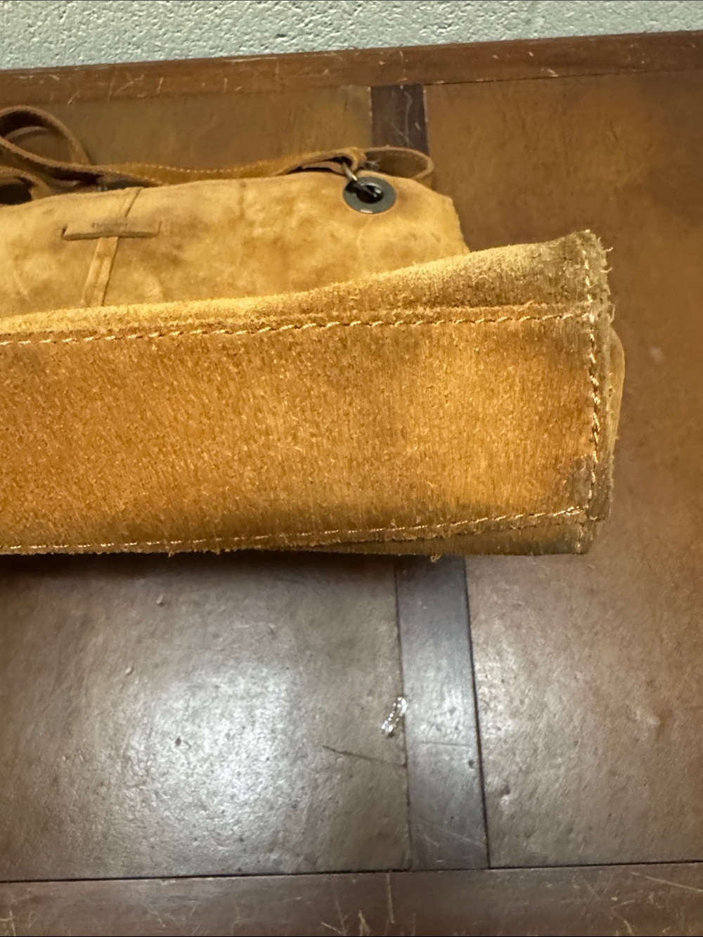 Hammitt Benjamin Cognac Brown Suede Tote Bag - Picture 6 of 11